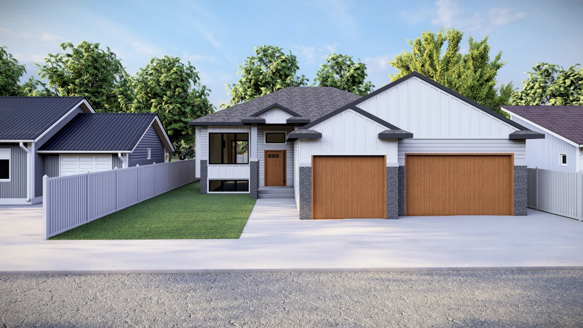 Drafting services - House 3D Rendering Front