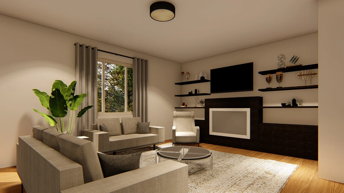 Drafting services - Living Room Rendering